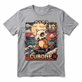 Kids Cubone Great Wave Tee – Heather Grey