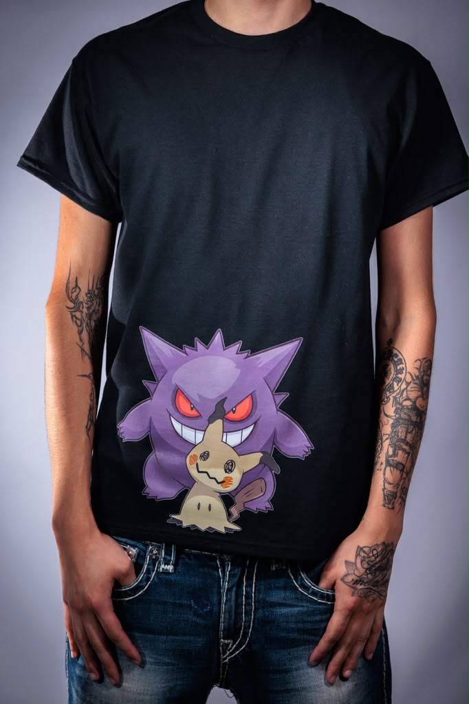Controlled by the Shadow: Graphic Tee Gengar & Mimikyu