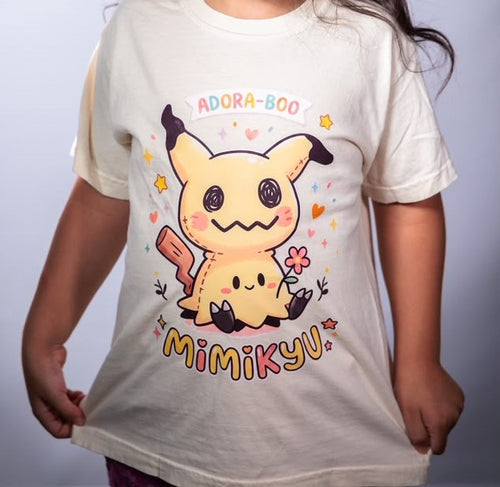 AVJ Collections Adora-Boo Mimikyu Youth Tee – Cream
