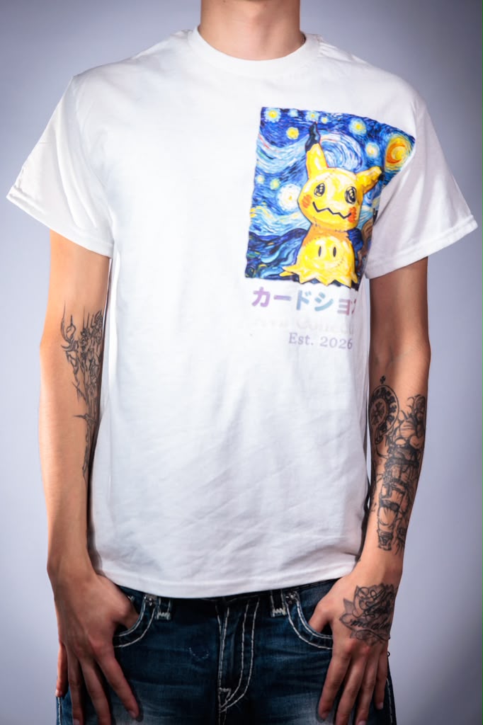 Van Gogh Mimikyu "Starry Disguise" Tee